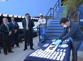 El Fiscal Regional junto a autoridades de la PDI y de la Municipalidad de Iquique informaron del procedimiento.