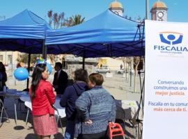 El día de acceso a la justicia congregó a diversas instituciones en Andacollo.