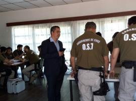 Fiscal jefe de Peñalolén Macul, Miguel Ángel Orellana en operativo