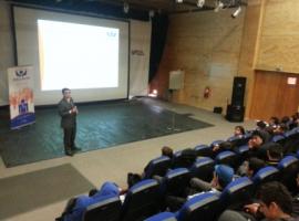 La útlima charla del ciclo anual se desarrolló en el Liceo Paul Harris D-670 en la comuna de Padre Hurtado.