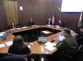 El Fiscal Regional Raúl Guzmán, durante la instancia comunal. 
