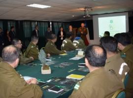 Aspecto del encuentro realizado en el Grupo de Formación Policial