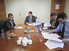 Por un poco más de una hora estuvieron reunidos los fiscales.
