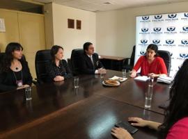 En la reunión la fiscal Paula Barrueto se refirió a lo importante del trabajo investigativo coordinado en este tipo de casos.  
