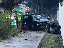 Caso de accidente con tres fallecidos ocurrido el 13 de junio en avenida Baquedano. (Foto Diario de Aysén)