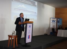 Dr. Aurelio Luna durante las Primeras Jornadas de Medicina Forense del Sur, realizadas en Puerto Varas.
