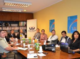 En la reunión, el Fiscal expuso cifras sobre los delitos que ocurren en el centro de Iquique.