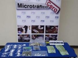 Gran cantidad de dosis de diferentes drogas se han sacado de circulación con el trabajo coordinado entre la Fiscalía O'Higgins y la PDI