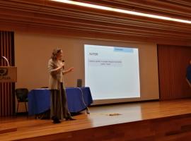 Profesora María Magdalena Ossandón en la jornada de la Fiscalía Nacional