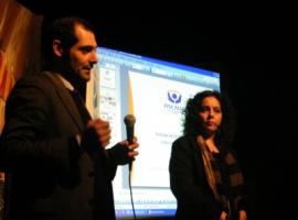 El fiscal Gamal Massú y la abogado asesora Mariela Aguirre.