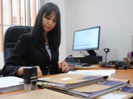 Claudia de la Fuente, fiscal especializada en delitos de violencia intrafamiliar.