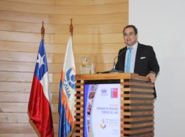 Marcos Emilfork, Fiscal Regional de Los Lagos, en la apertura de las Jornadas de Medicina Forense del Sur.