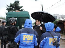 En la foto, la reconstitución de escena de esta causa.