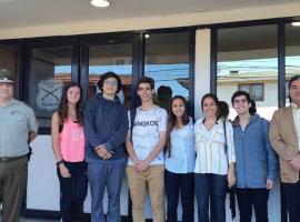 Los alumnos visitaron las dependencias de la Primera Comisaría de Carabineros de Valdivia.