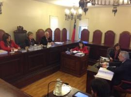 El Fiscal Regional Raúl Guzmán, durante el inicio de los alegatos en la Corte de Apelaciones de San Miguel.