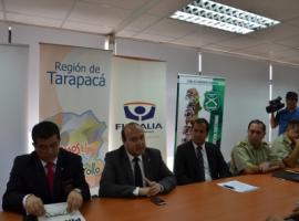 El acta de formación de la Mesa fue firmada por el Intendente Regional, Fiscal Regional, jefe de I Zona de Carabineros y Jefe de I Región Policial.