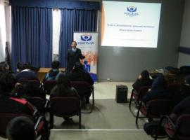 Sesenta estudiantes de tercero y cuarto medio participaron en la charla.