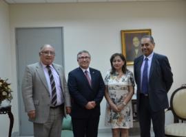 El Fiscal Regional, Raúl Arancibia, junto a los ministros de la Corte de Apelaciones de Iquique.