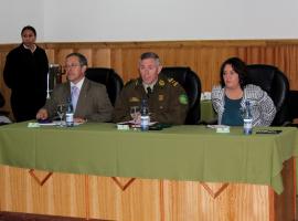 La reunión se efectuó en la Prefectura de Carabineros de Valdivia