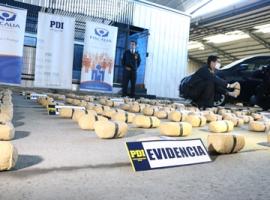 El cargamento de droga fue interceptado en la Ruta 5 a la altura del peaje de Río Claro.