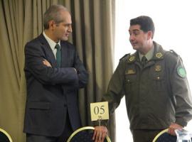 Fiscal Regional José Luis Pérez y General jefe de Carabineros zona oeste Leonardo Espinoza