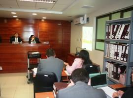 En la jornada de hoy, la Fiscalía exhibió un organigrama de la asociación ilícita.