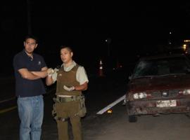 El fiscal conoció en el lugar del accidente los primeros detalles del hecho.