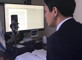 El fiscal Pedro Pablo Orellana desarrolló la audiencia mediante videoconferencia.