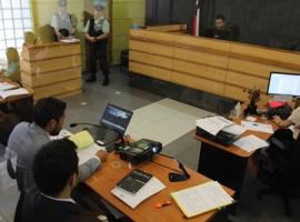Durante la audiencia se mostraron fotografías del lugar del atropello.