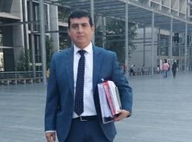 Fiscal Alex Cortez, quien compareció en la audiencia de revisión de medidas cautelares del caso.