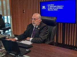 Fiscal Nacional, Jorge Abbott, en la sesión inaugural del Congreso por los 20 años de la Reforma Procesal Penal