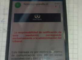 Esta comunicación no corresponde a las que realiza la Fiscalía de Atacama con sus usuarios.