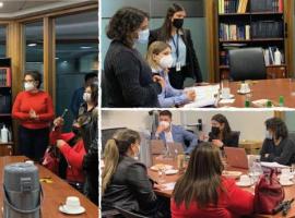 Reunión en Fiscalía Regional junto a Fabiola Campillai.