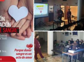Charla informativa relacionada con la importancia de la donación de sangre.