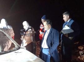 El fiscal Christian González se constituyó en el lugar del hallazgo.