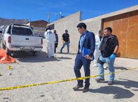 Hasta el lugar del crimen llegó el fiscal Pedro Pablo Orellana.