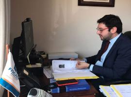 En la audiencia el fiscal Fernando Pino solicitó y obtuvo la prisión preventiva del agresor. 