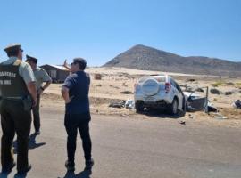El fiscal Marco Arenas se constituyó en el lugar del accidente para dirigir la investigación del caso.