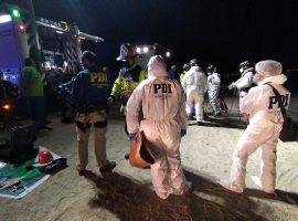 Bomberos recuperó el cuerpo desde un sector de acantilados.
