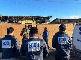La fiscal (s) Constanza Ulloa se constituyó en el lugar junto al Equipo ECOH de la Fiscalía de Atacama.
