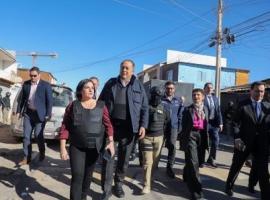 Fiscal Regional Trinidad Steinert y Fiscal Nacional, Ángel Valencia, estuvieron desde temprano monitoreando el procedimiento.