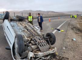Fiscal Pedro Pablo Orellana se constituyó en el lugar del accidente.