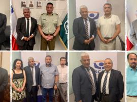 Fiscal Regional recibe visitas de Carabineros y Asociaciones del MP, y realiza saludos protocolares al Poder Judicial.