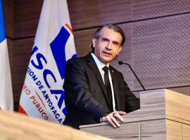 El Fiscal Regional de Antofagasta durante su primera cuenta pública.
