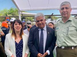 Fiscal Regional, Marcos Pastén junto a autoridades invitadas.