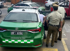 El imputado fue detenido por carabineros.
