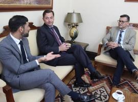 El Fiscal Regional, Patricio Cooper (al centro) se reunió con el Ministro Felipe Pulgar, Presidente de la Corte de Apelaciones de La Serena.
