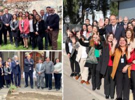 Visita del Fiscal Nacional a la Fiscalía de Melipilla y Talagante respectivamente.