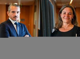 Los nuevos fiscales regionales de Antofagasta, Juan Castro, y ,Tatiana Esquivel, de Los Ríos
