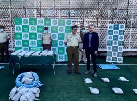En poder de los detenidos se encontraron 151 kilos de marihuana.